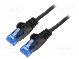 GOOBAY Cordon de raccordement Cat 6a U/UTP 0,5m Noir
