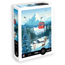 Sentosphere - Calypto - Puzzle 1000 pièces - Paysage enneigé - Toucher soyeux - Dès 9 ans