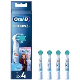 Oral-B Pack de 4 Brossettes de Rechange Disney La Reine des Neiges pour Brosse Électrique - Enfants 3+ - Filaments Extra-Souples