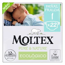 MOLTEX PURE & NATURE PAÃ?AL T1, 22 unités