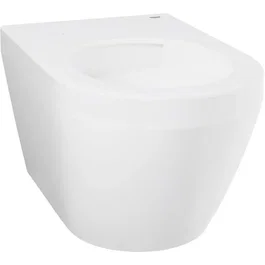 GROHE - Cuvette WC suspendue compact Euro Ceramic - Porcelaine vitrifiée - Sortie horizontale - Sans bride - Blanc