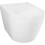 GROHE - Cuvette WC suspendue compact Euro Ceramic - Porcelaine vitrifiée - Sortie horizontale - Sans bride - Blanc