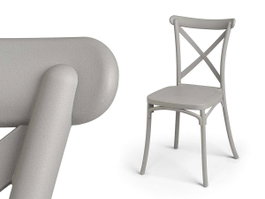 GIFTDECOR SILLA CRUZ GRIS