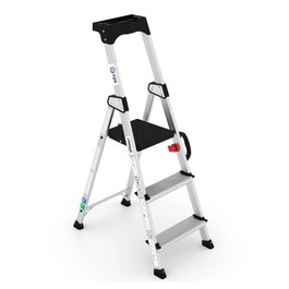Persum Échelle professionnelle Delux en aluminium 3 marches