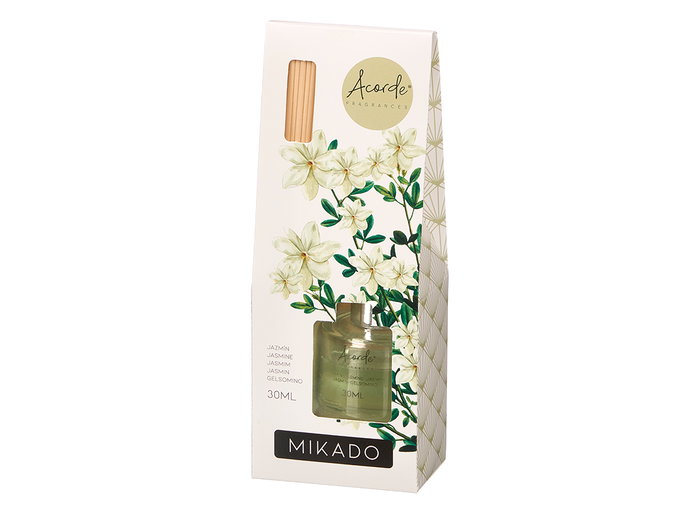 Acorde Mikado Jazmin 30 ml, Diffuseur à Baguettes, 7.5 x 20 x 5 cm (Set de 24)