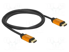 DELOCK Câble HDMI 2.1 de 1,5m, noir et doré