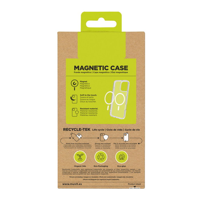 Protection pour téléphone portable Muvit for Change iPhone 16 Pro Max Magnétique