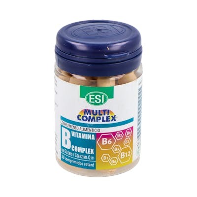 Trepatdiet-Esi Multicomplex Vitamine B 50 Comprimés – Complément Alimentaire Complexe B avec Coline, Inositol et Coenzyme Q10 Trepatdiet-Esi Multicomplex Vitamine B 50 Comprimés – Complément Alimentaire Complexe B avec Coline, Inositol et Coenzyme Q10