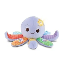 VTech Baby Lila Lumi Pieuvre Musicale Interactive et Lumineuse Peluche d'Éveil avec Sons, Chansons et Textures - Âge 3-36 mois