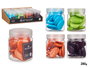 GIFTDECOR Lot de 48 Pierres de Rivière 4 Couleurs Vives (280g) de décoration, Bleu, Violet, Orange, Vert