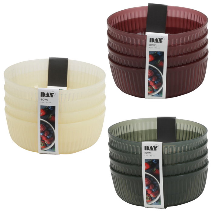 Day Jeu de 4 bols en polipropylène, Ø 15 cm