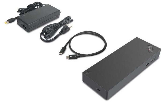 Lenovo 40AN ThinkPad Thunderbolt 3 Dock Gen 2 Station d'accueil avec Dual 4K, USB-C et gestion réseau pour PC portable EU