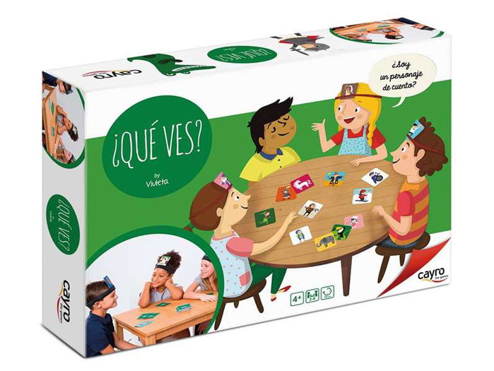 Cayro Jeu de société - ¿Qué Ves? Adivina el personaje - Jeu d'observation et de devinettes en espagnol (à partir de 5 ans)