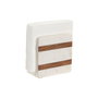 Porte-serviettes Home ESPRIT Blanc Naturel Bois d'acacia 12,7 X 7 X 12,7 CM