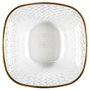 Home Deco Factory Saladière Mirage en Plastique PET avec Bordure Dorée