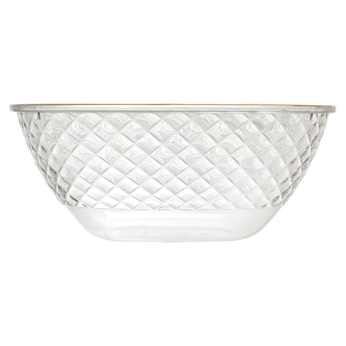 Home Deco Factory Saladière Mirage en Plastique PET avec Bordure Dorée Home Deco Factory Saladière Mirage en Plastique PET avec Bordure Dorée