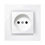 Simon Enchufe Bipolar Blanc avec Cadre Série 10 230V 16A IP20 Plastique 8,4x4x8,4 cm