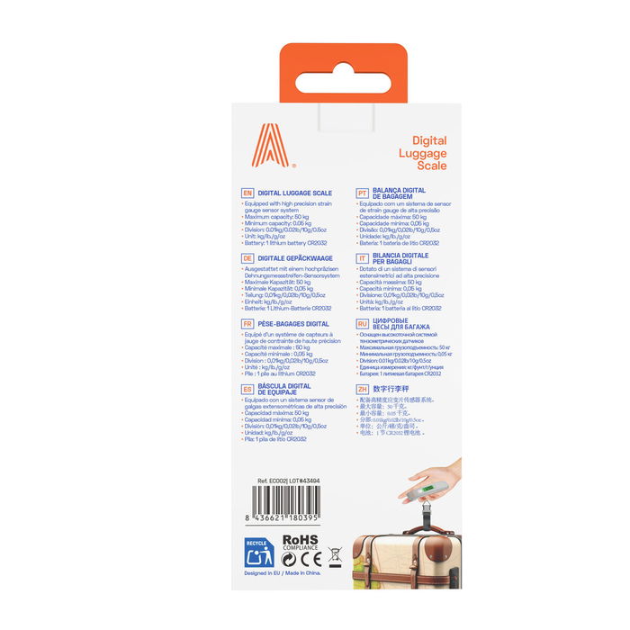 Pèse-bagages numérique Scape Travel ELS30