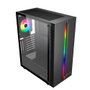 UNYKAch Lumina 205 Boîtier PC Gaming ATX Noir avec Fenêtre en Verre Trempé Ventilateur ARGB USB 3.0