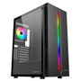 UNYKAch Lumina 205 Boîtier PC Gaming ATX Noir avec Fenêtre en Verre Trempé Ventilateur ARGB USB 3.0