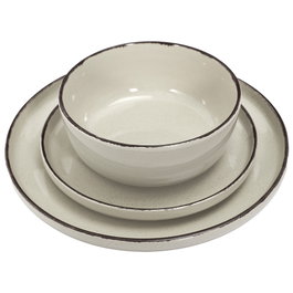 Home Deco Factory Vaisselle 12 pièces Beige Temps
