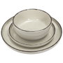 Home Deco Factory Vaisselle 12 pièces Beige Temps