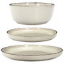 Home Deco Factory Vaisselle 12 pièces Beige Temps