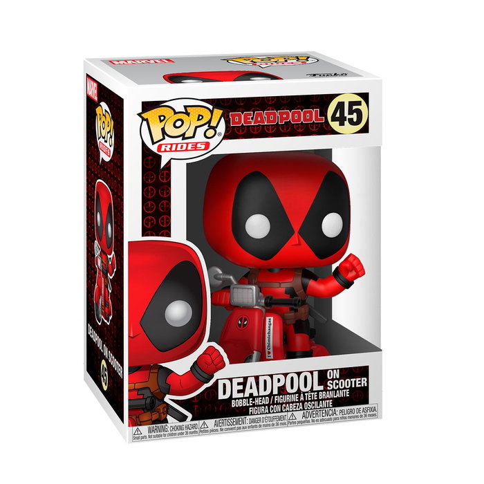 Funko Pop! Vinyl Figure - Deadpool (Marvel) - Figurine de collection de 9 cm avec vitrine - License officielle