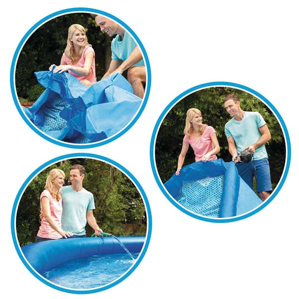 Intex 3853L Piscine ronde Easy Set 305 x 76 cm avec filtre pompe, PVC, pour enfants 6 ans et plus Intex 3853L Piscine ronde Easy Set 305 x 76 cm avec filtre pompe, PVC, pour enfants 6 ans et plus
