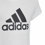 T shirt à manches courtes Enfant Adidas Essentials Blanc