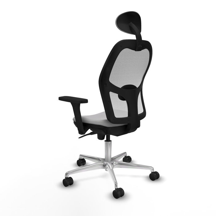 Piqueras y Crespo Chaise de Bureau avec Appui-tête Jorquera 3D086N1 Gris clair Piqueras y Crespo Chaise de Bureau avec Appui-tête Jorquera 3D086N1 Gris clair