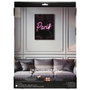 Home Deco Factory Cadre Néon LED Paris 30x40 cm