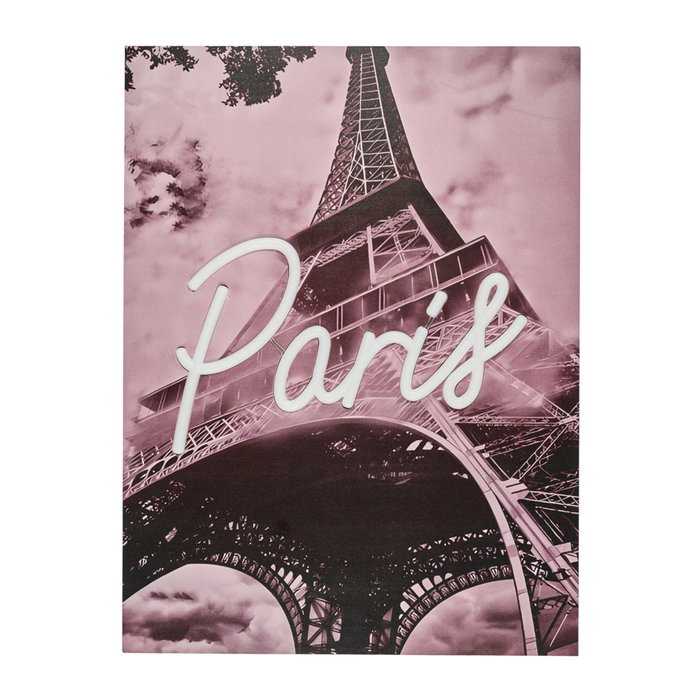 Home Deco Factory Cadre Néon LED Paris 30x40 cm Home Deco Factory Cadre Néon LED Paris 30x40 cm