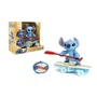 Jada Toys RC Stitch Surfer, Véhicule radiocommandé de 25 cm avec télécommande 2,4 GHz, rotation 360° et système de redressement automatique, officiel Disney, dès 3 ans