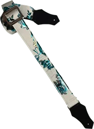 GETM Sangle pour Guitare/Basse - Silver Calla Lily