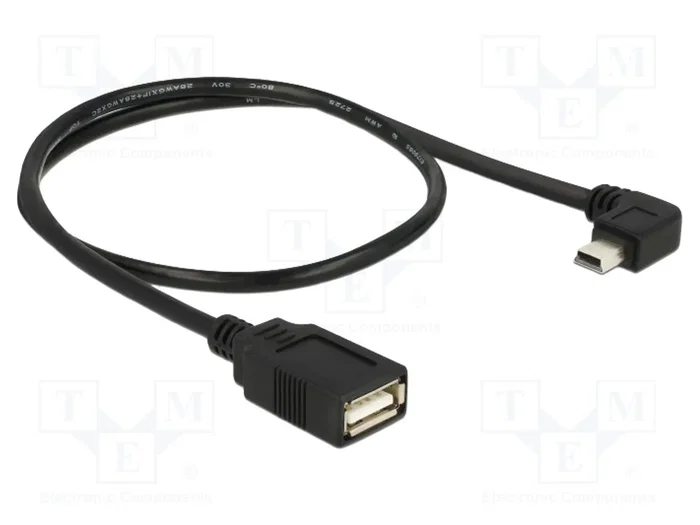 DELOCK Câble OTG USB 2.0 0,5m Noir DELOCK Câble OTG USB 2.0 0,5m Noir