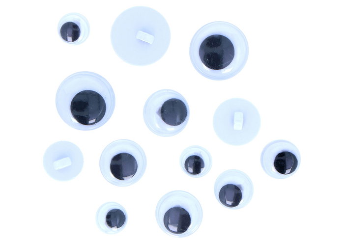 Innspiro Assortiment de 52 yeux mobiles noirs pour couture Innspiro Assortiment de 52 yeux mobiles noirs pour couture