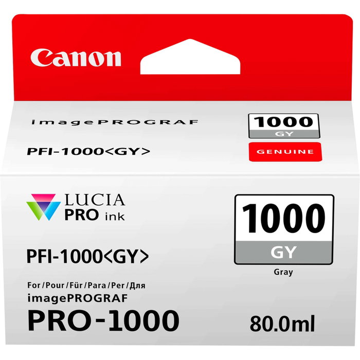 Canon PFI-1000 GY Gris 80ml Canon PFI-1000 GY Gris 80ml