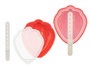 Leknes Moule à Glace Fraise 100 ml en Plastique Rouge 9,6 x 3,5 x 14,3 cm (Set de 24)