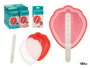 Leknes Moule à Glace Fraise 100 ml en Plastique Rouge 9,6 x 3,5 x 14,3 cm (Set de 24)