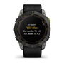 Garmin Enduro 2, Montre Connectée GPS Multisport, Boîtier Titane/GFRP 35 mm, Écran Tactile Saphir MIP 1.4", Bluetooth, Wifi, Paiement Sans Contact, Énergie Solaire, 32 Go, Noir