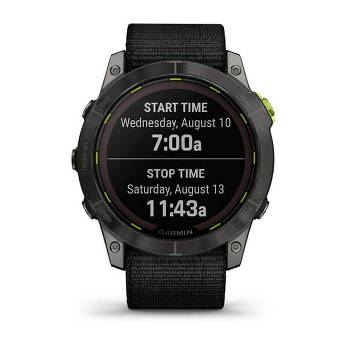 Garmin Enduro 2, Montre Connectée GPS Multisport, Boîtier Titane/GFRP 35 mm, Écran Tactile Saphir MIP 1.4", Bluetooth, Wifi, Paiement Sans Contact, Énergie Solaire, 32 Go, Noir