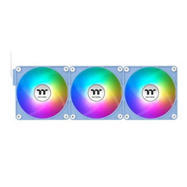 Thermaltake CT120 EX ARGB 3x Ventilateur de Boîtier Magnétique 120 mm PWM, Bleu Hydrangea, Refroidissement Silencieux 68 CFM
