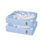 Thermaltake CT120 EX ARGB 3x Ventilateur de Boîtier Magnétique 120 mm PWM, Bleu Hydrangea, Refroidissement Silencieux 68 CFM