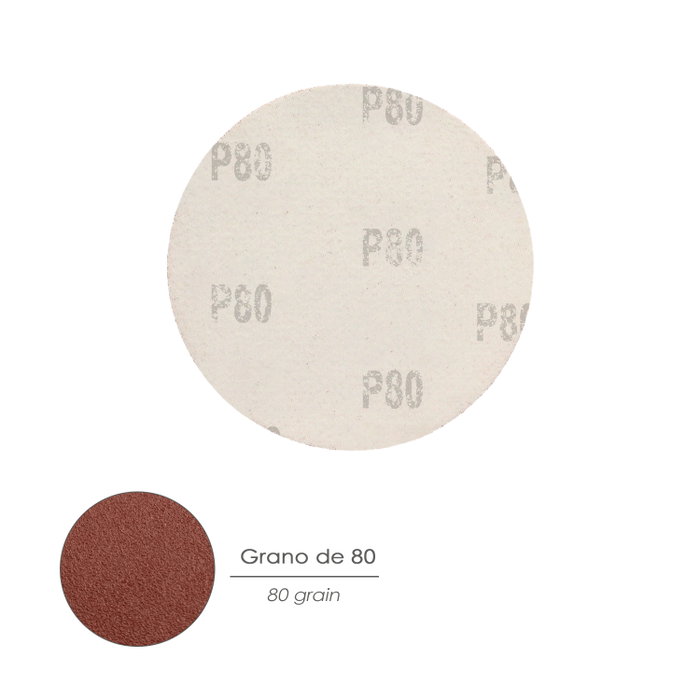 WOLFPACK LINEA PROFESIONAL Disques abrasifs à velcro 115mm Grain 80 (Pack de 10)