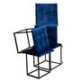 GO GIFT Jeu de tabourets Transformer Bordeaux Velours Acier, 5 Unités