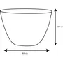 Eda Pot de fleurs Rond Élément Calcaire Ø 50 cm