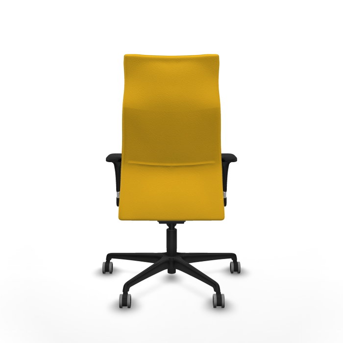 Piqueras Y Crespo Fauteuil Albacete Jaune avec Mécanisme Synchrone et Accoudoirs 1D