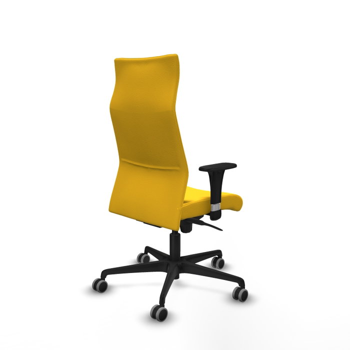 Piqueras Y Crespo Fauteuil Albacete Jaune avec Mécanisme Synchrone et Accoudoirs 1D