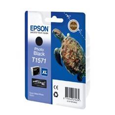 Epson Cartouche d'encre T1571 Photo Black pour Stylus Photo R3000